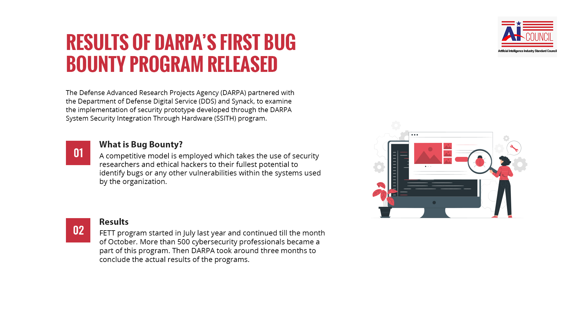Results Of Darpa’s First Bug Bounty Program Released Results Of Darpa’s First Bug Bounty Program Released